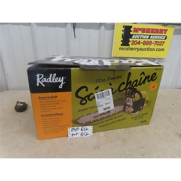 Brand New Radley 52cc Chainsaw with 20" Blade