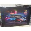 Image 2 : 2 Light Up Car Signs:Skyview Drive-in 18"x 24",Scenes from Vintage America 24"x 36"  & Purple Merc 3