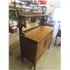 Image 2 : 1/4 cut Oak Buffet with Mirror 48"x28"x59"