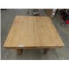 Image 2 : Primitive Wooden 4 Leg Table 41" x 42"