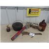 Image 1 : Smart Dutch Oven #9 , Liberty Fire Extinguisher, Coleman Gas Iron, Pop Bottles
