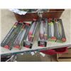Image 2 : Beach Metal Tackle Box with 6 New Rapala Muskie & 5 Vintage Heddon
