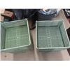 Image 2 : 6 Commercial Dishwasher Trays 9" x 19" x 19"