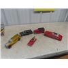 Image 1 : 5 Vintage Metal Cars, Courtland Trucks Tin Friction