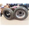 Image 1 : 2 Tires - 1 With Rim - From an RV- 225 / 70 R 19.5