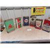 Image 1 : (6) 1 Gal Oil Tins : Esso, Timbler, Tidex, Bull Dog, Castrol, 4 Star