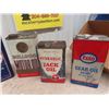 Image 2 : (6) 1 Gal Oil Tins : Esso, Timbler, Tidex, Bull Dog, Castrol, 4 Star