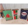 Image 3 : (6) 1 Gal Oil Tins : Esso, Timbler, Tidex, Bull Dog, Castrol, 4 Star