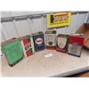 Image 4 : (6) 1 Gal Oil Tins : Esso, Timbler, Tidex, Bull Dog, Castrol, 4 Star