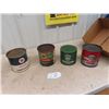 Image 1 : (4) 5 lb Grease Tins - 3 With Product: Texaco, Whiz, Esso