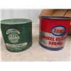 Image 3 : (4) 5 lb Grease Tins - 3 With Product: Texaco, Whiz, Esso