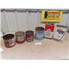 Image 1 : 6 Oil Cans : Castrol, Esso, Firestone, Co-op