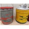Image 2 : (4) 5 Gal Pails ; Co-op, Central Exchange, Amoco, Anglo