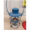 Image 4 : 3 Lantern ; 1 Railway Blue Glass , Railway Converted to Electric, Deutz with Red Glass