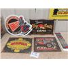 Image 1 : 5 Metal Modern Hot Rod + Auto Parts Sign Biggest 20" x 14"