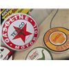 Image 2 : 5 Modern Metal Gas Station Signs : Shell, Tydol 2 Texaco Sinclair