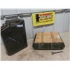 Image 1 : Wooden Military Ammo Case & Metal Gas Can