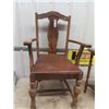 Image 2 : Wooden Dining Room Captain Chair & 1/2 Moon Stand