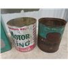 Image 2 : 5 Oil + Antifreeze Cans : Veedol, Motor King, Esso, Precision