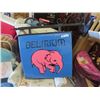 Image 1 : WPG Pub Outdoor Pink Elephant Delirium Light Up Double Sided Beer Sign with Metal Hanging Bracket 24