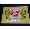Image 2 : Vintage Stiegl Convex Tin Beer Sign & Molson Porcelain Beer Ashtray
