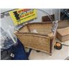 Image 2 : Crockery Jug, Pickle Crock, Cast Kettle, Candle Holder, Magazine Rack Plus more