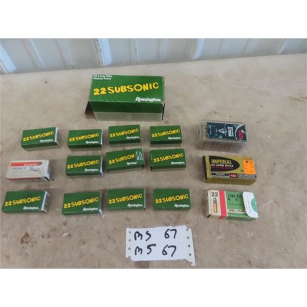 22 Cal Long Ammo - 640 Rounds (approx) - MUST PROVIDE PROOF OF PAL PRIOR TO PURCHASE  - WE DO NOT SH