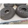 Image 2 : 5 Goodyear Aircraft Tires 5.00- 4 & 4 Rims