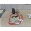 Image 1 : GM Antifreeze Quart Can, Tobacco Tin, Coke Tray, 3 Coke Buttons with that dirty old man
