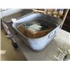 Image 2 : 2 Galvanized Tubs, Box of Edging