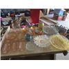 Image 1 : Colored Glass, Depression Glass - Serving Dishes & Trays