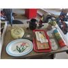 Image 1 : Seth Thomas Retro Clock, Trays, Cups, Pitcher