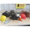 Image 1 : Extension Cords, Welding Helmet, Trailer Hitch, Beacon Lights