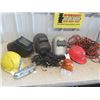 Image 1 : Extension Cords, Welding Helmet, Trailer Hitch, Beacon Lights