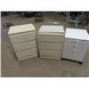 Image 1 : 3 Cabinets - all Full of Sewing Items - Materials, Threads plus more  ; 1) 24"x 19.5" x 17.5" , 2) 2