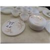 Image 3 : Fire King Plates, Cups, Cream + Sugar Pair