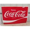 Image 1 : Plastic Coca-Cola Sign 30" x 42"