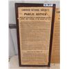 Image 2 : 2 Canadian ?? & Railway Notices 29" x 15.5"