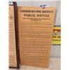 Image 3 : 2 Canadian ?? & Railway Notices 29" x 15.5"