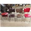 Image 1 : 3 Stacking Stools, 3 Retro Chrome Chairs