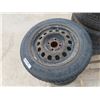 Image 1 : (4) Tires + Rims 185 / 65 R 14  - All Same Size BUT Different Treads