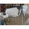 Image 1 : 6 Patio Chairs, Patio Table 36" x 58"  & Umbrella