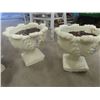 Image 2 : 4 Cement Planters ; 17" Tall x 19 " Wide