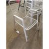 Image 2 : 4 Metal Patio Chairs & 2 Plastic Stands