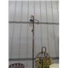 Image 2 : 4 Items; Wrought Iron Decor & Plant Stand