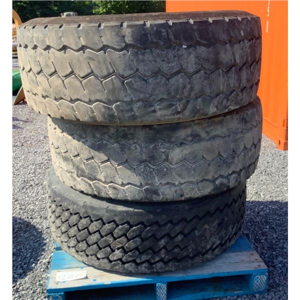 Dump Truck 425/65R22.5 Tires X 3