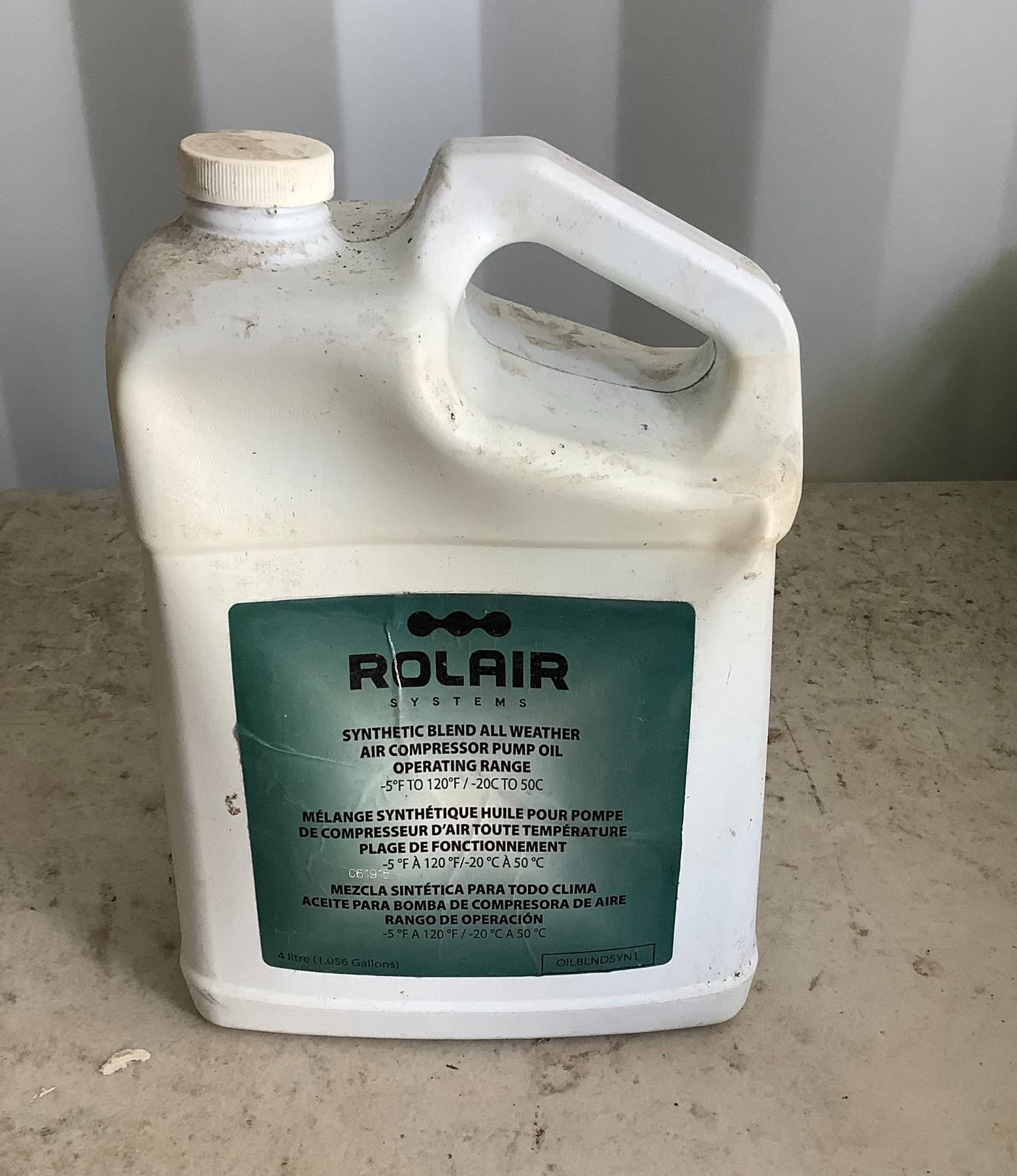 Rolair Air Compressor Pump Oil