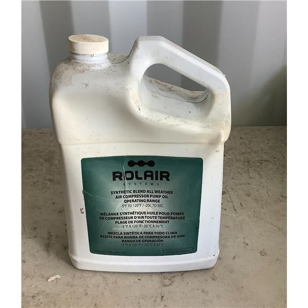 Rolair Air Compressor Pump Oil
