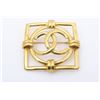 Image 1 : Chanel Gold-tone CC Square Brooch