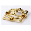 Image 2 : Chanel Gold-tone CC Square Brooch